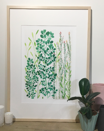 Foliage Musings - Floral Watercolour ART PRINT — Kim Miatke Art | Calla Collective