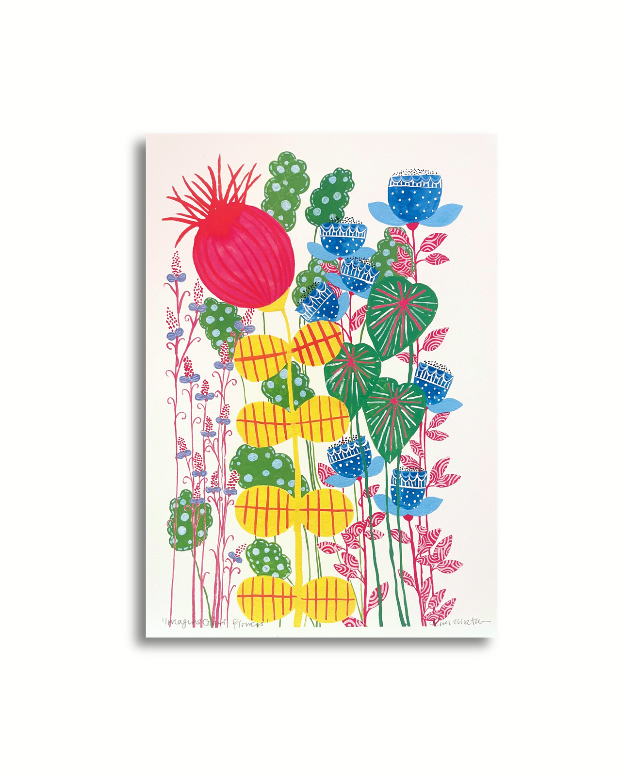 Imagine Giant Flowers - Floral Gouache Art PRINT — Kim Miatke Art | Calla Collective