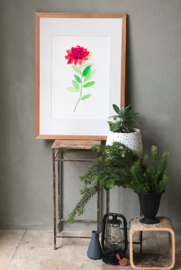 Botanical Coral Bloom — Kim Miatke Art | Calla Collective