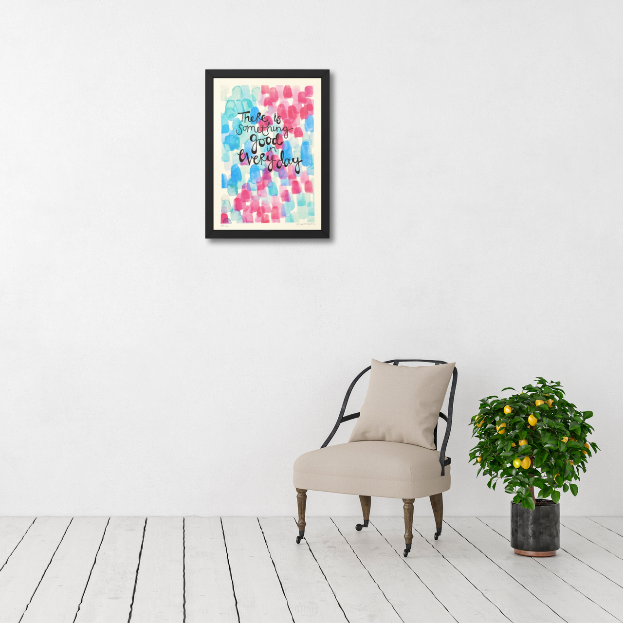 'Something Good' — Watercolour and Word PRINT | Calla Collective