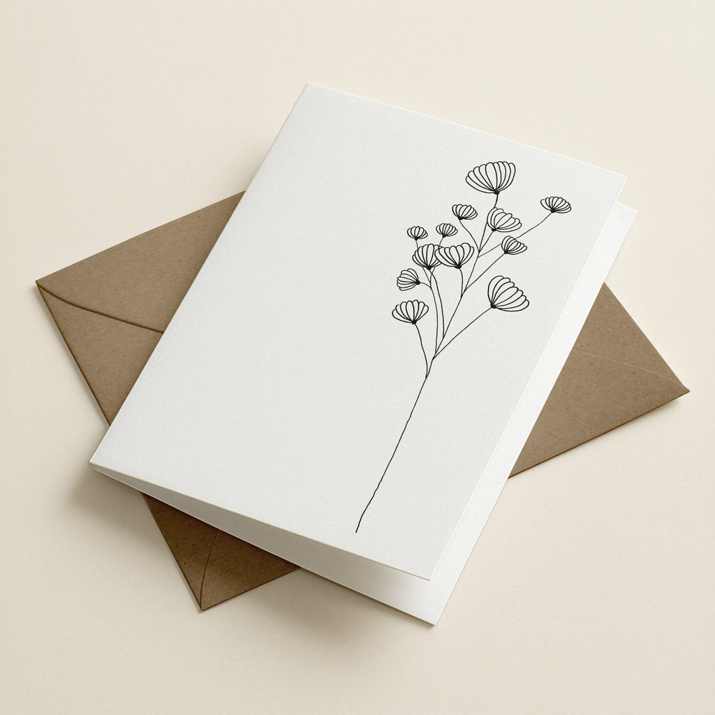 Joy Wildflower - BOTANICAL GREETING CARD