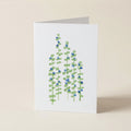 WS Wildflowers Grow - Blue Blooms - Botanical Greeting Card