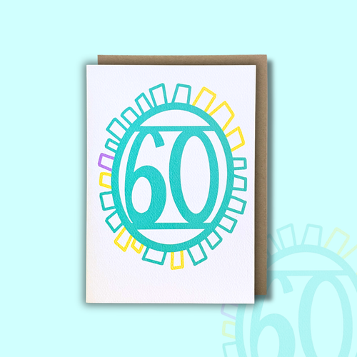 '60' Birthday Card — KIM MIATKE ART | Calla Collective
