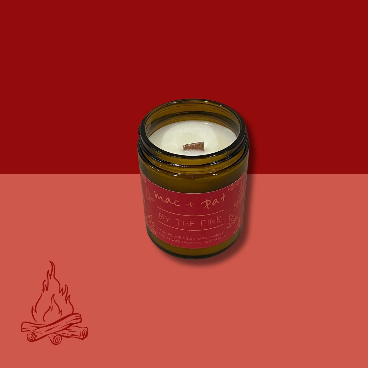 By The Fire Candle - Winter Series Candle — MAC + PAT | Calla Collective
