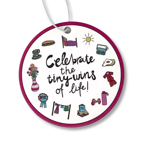 'Celebrate the Tiny Wins of Life' Car Air Freshener