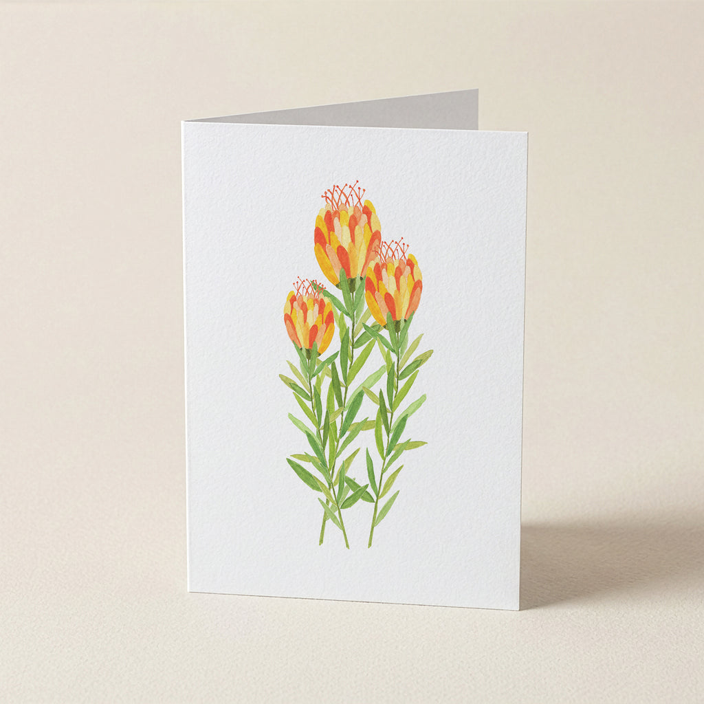 WS Yellow Bloom Trio - Botanical Greeting Card